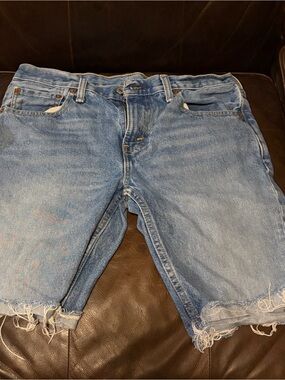 Levi's Blue Denim Jeans with Brown Leather Patch